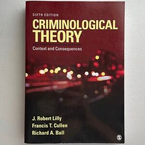 Criminological Theory Context and Consequences
